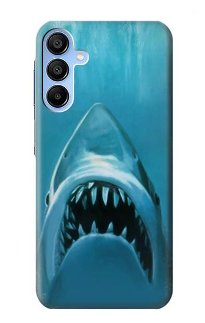 W0830 White Shark Hard Case and Leather Flip Case For Samsung Galaxy A15 5G