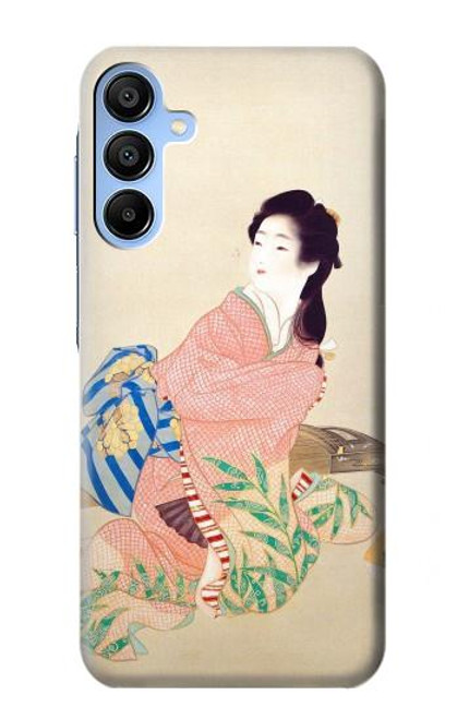 W0889 Japan Art Kimono Hard Case and Leather Flip Case For Samsung Galaxy A15 5G