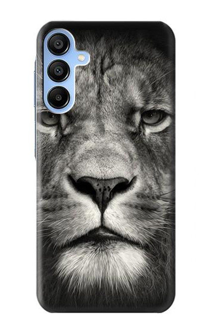 W1352 Lion Face Hard Case and Leather Flip Case For Samsung Galaxy A15 5G