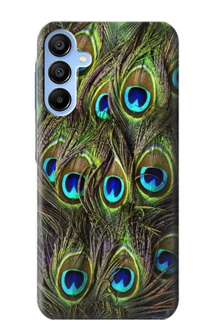 W1965 Peacock Feather Hard Case and Leather Flip Case For Samsung Galaxy A15 5G