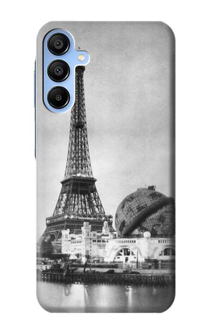 W2350 Old Paris Eiffel Tower Hard Case and Leather Flip Case For Samsung Galaxy A15 5G