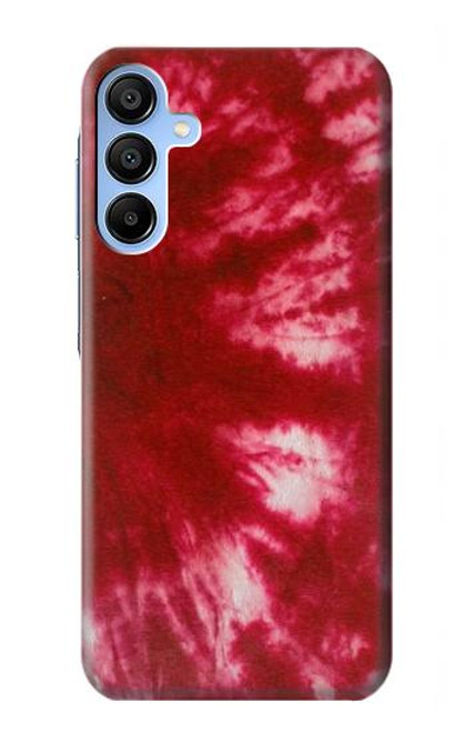 W2480 Tie Dye Red Hard Case and Leather Flip Case For Samsung Galaxy A15 5G