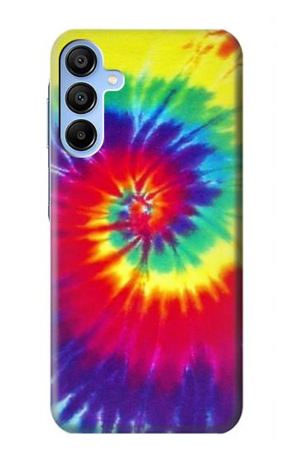 W2884 Tie Dye Swirl Color Hard Case and Leather Flip Case For Samsung Galaxy A15 5G