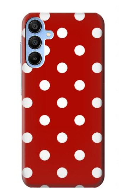 W2951 Red Polka Dots Hard Case and Leather Flip Case For Samsung Galaxy A15 5G