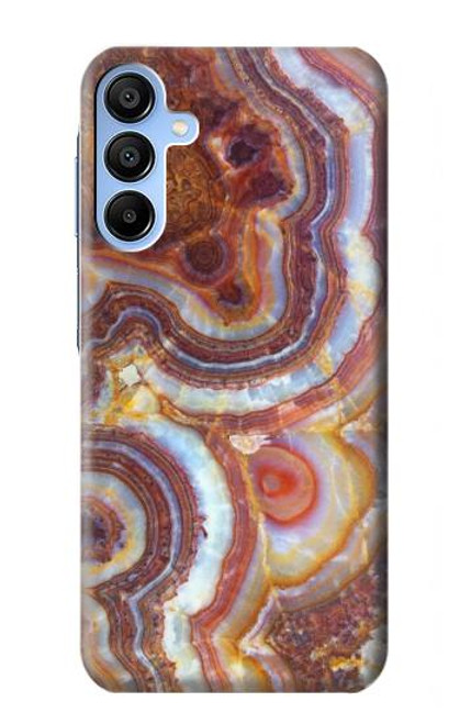 W3034 Colored Marble Texture Printed Hard Case and Leather Flip Case For Samsung Galaxy A15 5G