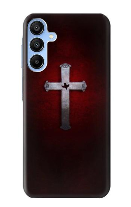 W3160 Christian Cross Hard Case and Leather Flip Case For Samsung Galaxy A15 5G