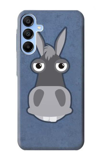 W3271 Donkey Cartoon Hard Case and Leather Flip Case For Samsung Galaxy A15 5G