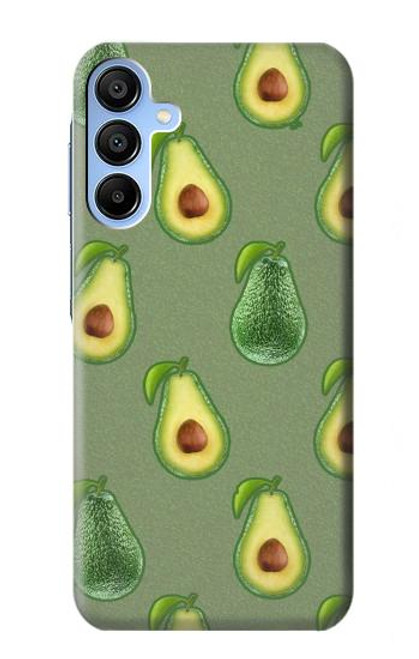 W3285 Avocado Fruit Pattern Hard Case and Leather Flip Case For Samsung Galaxy A15 5G