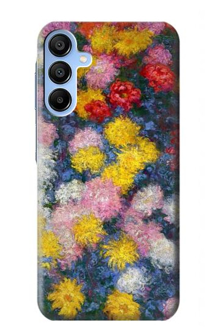 W3342 Claude Monet Chrysanthemums Hard Case and Leather Flip Case For Samsung Galaxy A15 5G