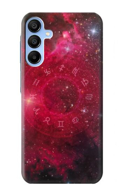 W3368 Zodiac Red Galaxy Hard Case and Leather Flip Case For Samsung Galaxy A15 5G