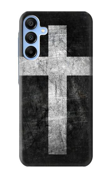 W3491 Christian Cross Hard Case and Leather Flip Case For Samsung Galaxy A15 5G