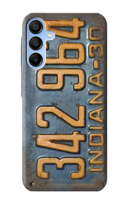 W3750 Vintage Vehicle Registration Plate Hard Case and Leather Flip Case For Samsung Galaxy A15 5G