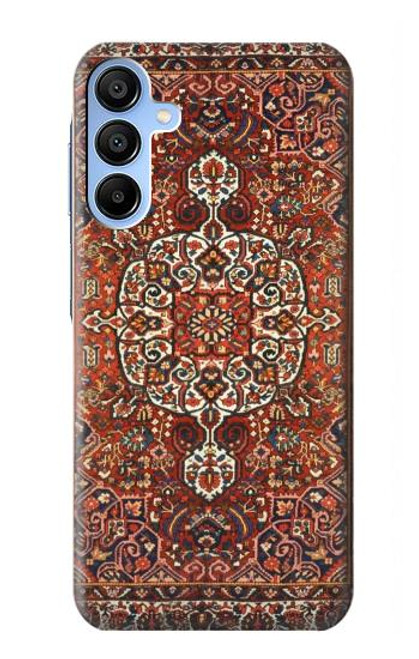 W3813 Persian Carpet Rug Pattern Hard Case and Leather Flip Case For Samsung Galaxy A15 5G