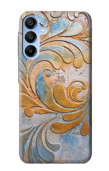 W3875 Canvas Vintage Rugs Hard Case and Leather Flip Case For Samsung Galaxy A15 5G
