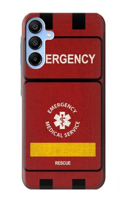 W3957 Emergency Medical Service Hard Case and Leather Flip Case For Samsung Galaxy A15 5G