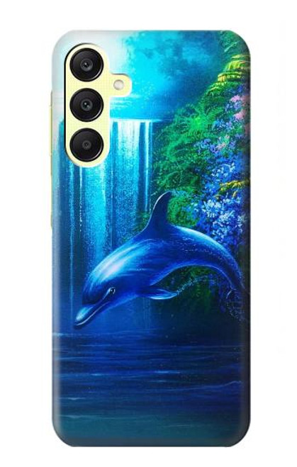 W0385 Dolphin Hard Case and Leather Flip Case For Samsung Galaxy A25 5G