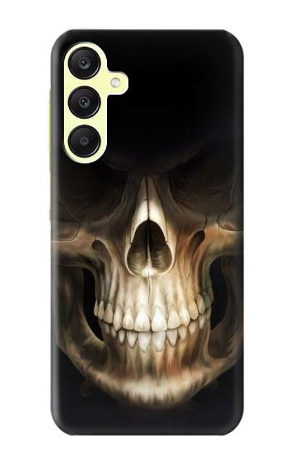 W1107 Skull Face Grim Reaper Hard Case and Leather Flip Case For Samsung Galaxy A25 5G