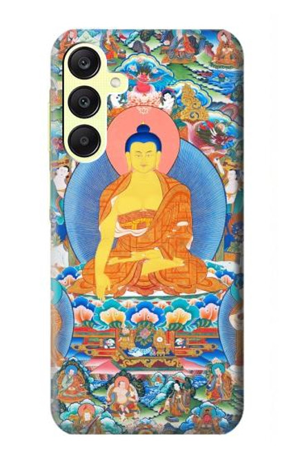 W1256 Buddha Paint Hard Case and Leather Flip Case For Samsung Galaxy A25 5G