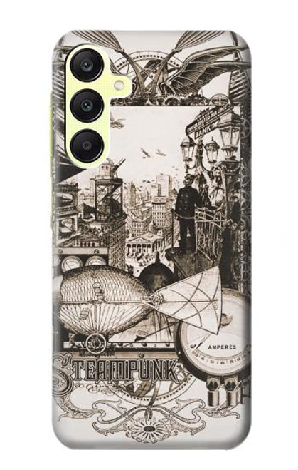 W1681 Steampunk Drawing Hard Case and Leather Flip Case For Samsung Galaxy A25 5G