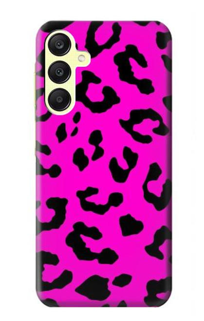 W1850 Pink Leopard Pattern Hard Case and Leather Flip Case For Samsung Galaxy A25 5G