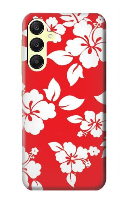 W1949 Hawaiian Hibiscus Pattern Hard Case and Leather Flip Case For Samsung Galaxy A25 5G