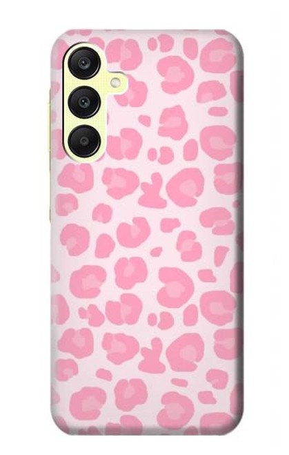 W2213 Pink Leopard Pattern Hard Case and Leather Flip Case For Samsung Galaxy A25 5G