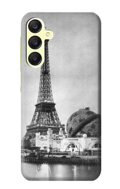 W2350 Old Paris Eiffel Tower Hard Case and Leather Flip Case For Samsung Galaxy A25 5G