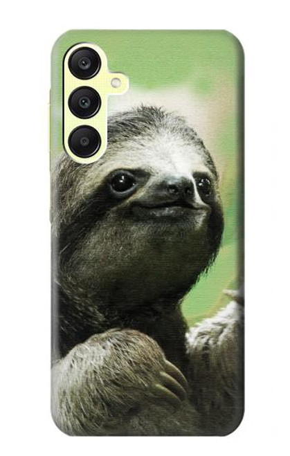 W2708 Smiling Sloth Hard Case and Leather Flip Case For Samsung Galaxy A25 5G