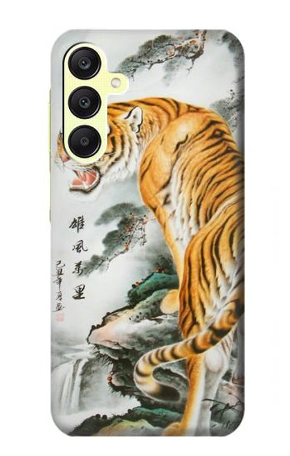 W2750 Oriental Chinese Tiger Painting Hard Case and Leather Flip Case For Samsung Galaxy A25 5G