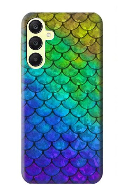 W2930 Mermaid Fish Scale Hard Case and Leather Flip Case For Samsung Galaxy A25 5G