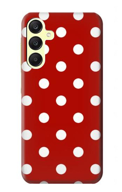 W2951 Red Polka Dots Hard Case and Leather Flip Case For Samsung Galaxy A25 5G