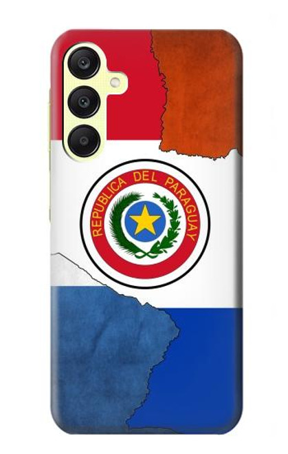 W3017 Paraguay Flag Hard Case and Leather Flip Case For Samsung Galaxy A25 5G