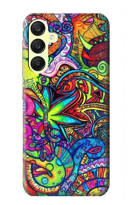 W3255 Colorful Art Pattern Hard Case and Leather Flip Case For Samsung Galaxy A25 5G