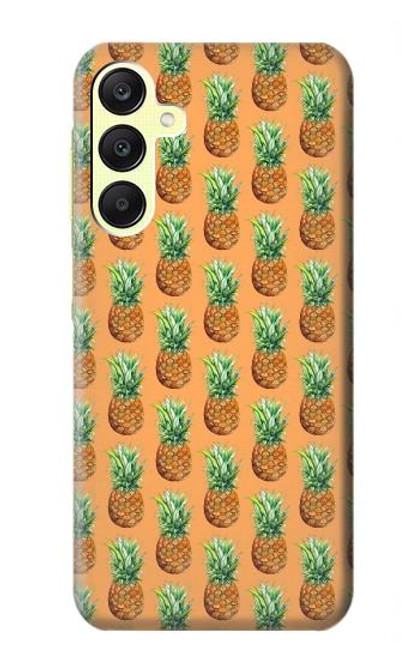 W3258 Pineapple Pattern Hard Case and Leather Flip Case For Samsung Galaxy A25 5G
