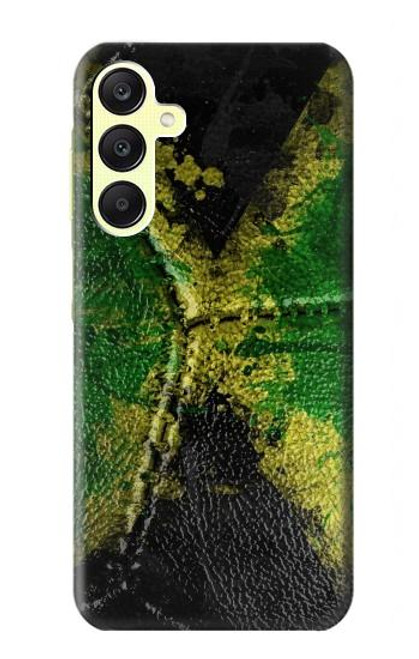 W3319 Jamaica Flag Vintage Football Graphic Hard Case and Leather Flip Case For Samsung Galaxy A25 5G