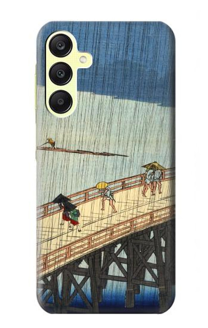 W3347 Utagawa Hiroshige Sudden shower Hard Case and Leather Flip Case For Samsung Galaxy A25 5G