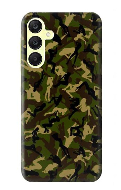 W3356 Sexy Girls Camo Camouflage Hard Case and Leather Flip Case For Samsung Galaxy A25 5G