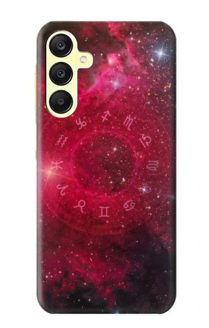 W3368 Zodiac Red Galaxy Hard Case and Leather Flip Case For Samsung Galaxy A25 5G