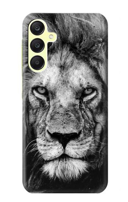 W3372 Lion Face Hard Case and Leather Flip Case For Samsung Galaxy A25 5G