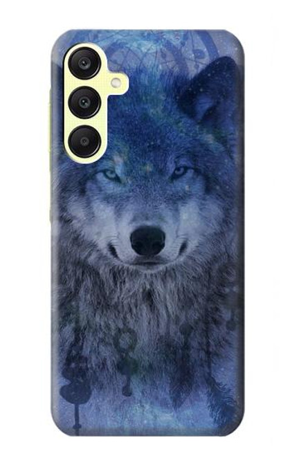 W3410 Wolf Dream Catcher Hard Case and Leather Flip Case For Samsung Galaxy A25 5G