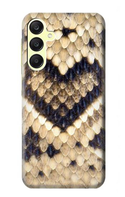 W3417 Diamond Rattle Snake Graphic Print Hard Case and Leather Flip Case For Samsung Galaxy A25 5G