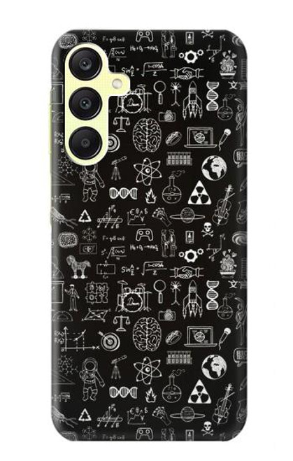 W3426 Blackboard Science Hard Case and Leather Flip Case For Samsung Galaxy A25 5G