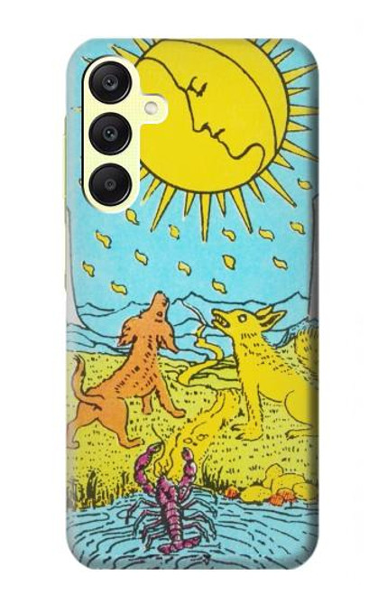 W3435 Tarot Card Moon Hard Case and Leather Flip Case For Samsung Galaxy A25 5G