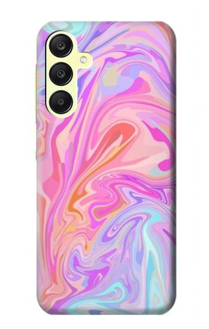 W3444 Digital Art Colorful Liquid Hard Case and Leather Flip Case For Samsung Galaxy A25 5G