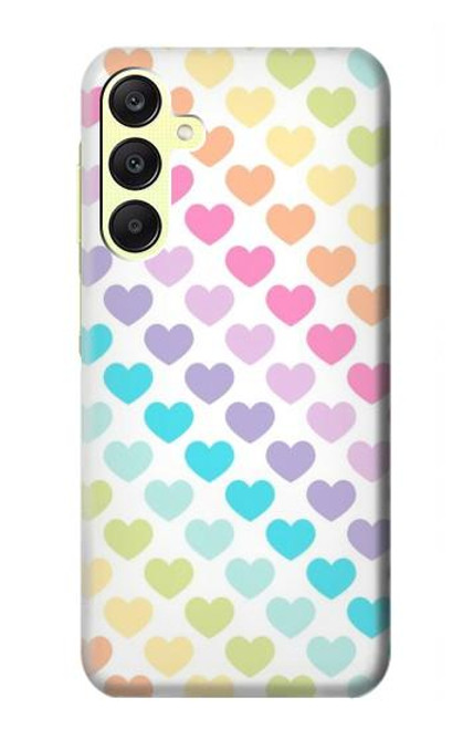 W3499 Colorful Heart Pattern Hard Case and Leather Flip Case For Samsung Galaxy A25 5G