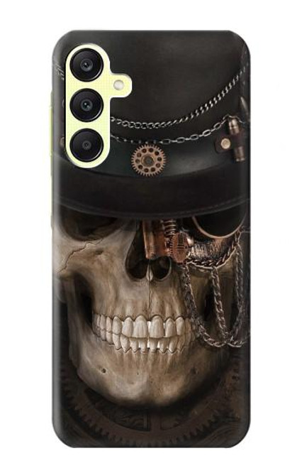 W3852 Steampunk Skull Hard Case and Leather Flip Case For Samsung Galaxy A25 5G