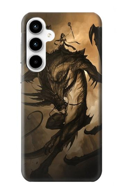 W0388 Dragon Rider Hard Case and Leather Flip Case For Samsung Galaxy A35 5G