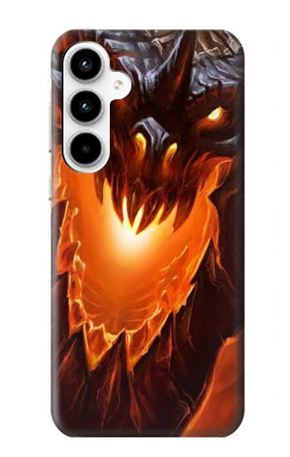 W0414 Fire Dragon Hard Case and Leather Flip Case For Samsung Galaxy A35 5G