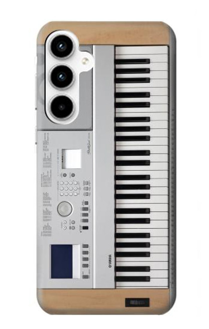 W0891 Keyboard Digital Piano Hard Case and Leather Flip Case For Samsung Galaxy A35 5G