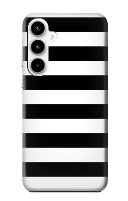 W1596 Black and White Striped Hard Case and Leather Flip Case For Samsung Galaxy A35 5G